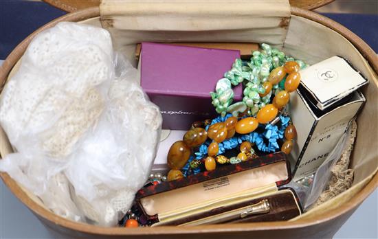 A quantity of costume jewellery, etc